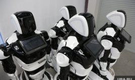 Роботы охранники из России в Европе